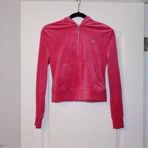 Juicy Couture Vibrant Pink Velour Jacket